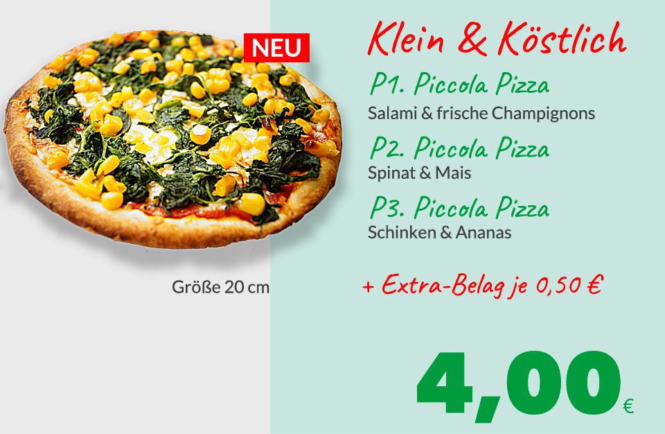 Pizza in Wiesbaden Biebrich. Per Lieferservice bestellen